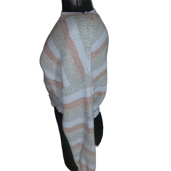 Twik Striped Knit Cropped Sweater - Picture 4 of 6